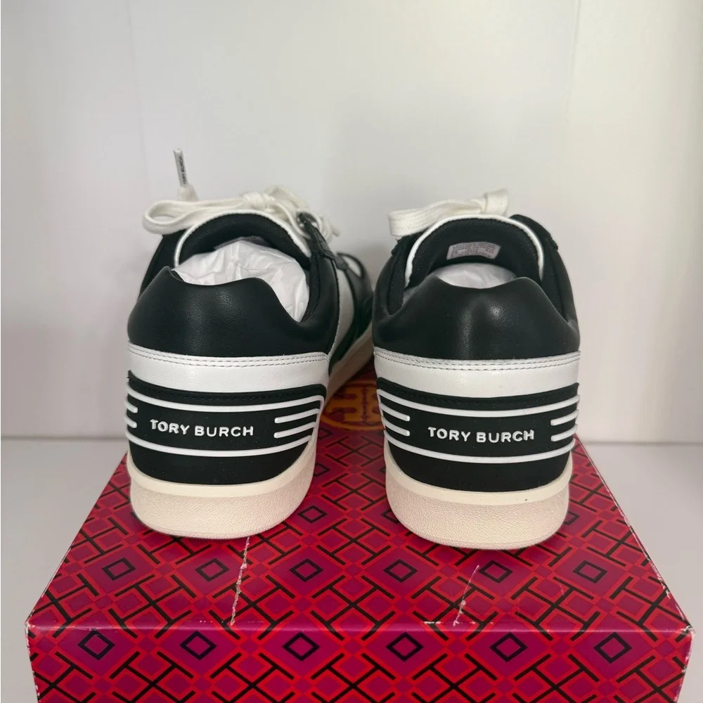 Tory Burch Clover Court Sneaker Purity / Perfect Black